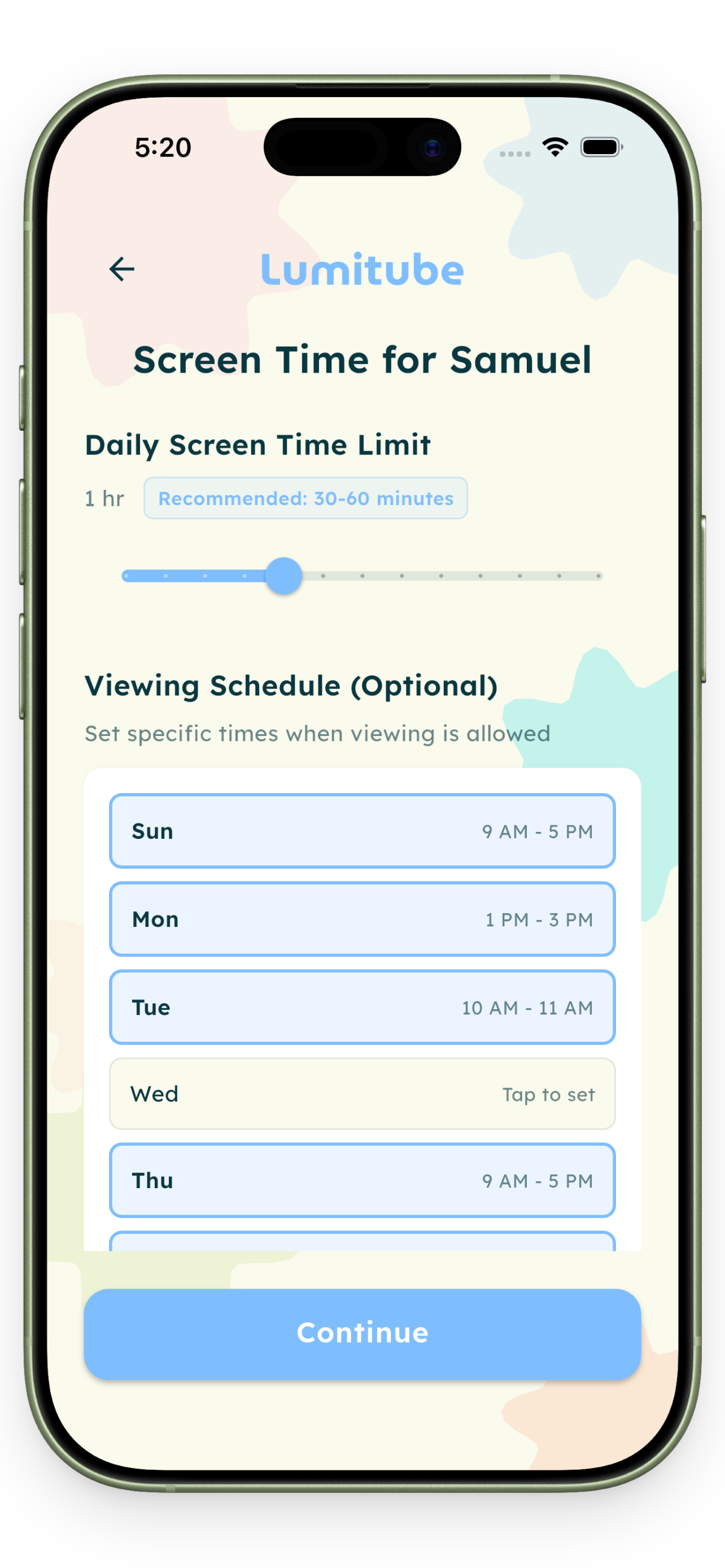 LumiTube App Screenshot - Watch History